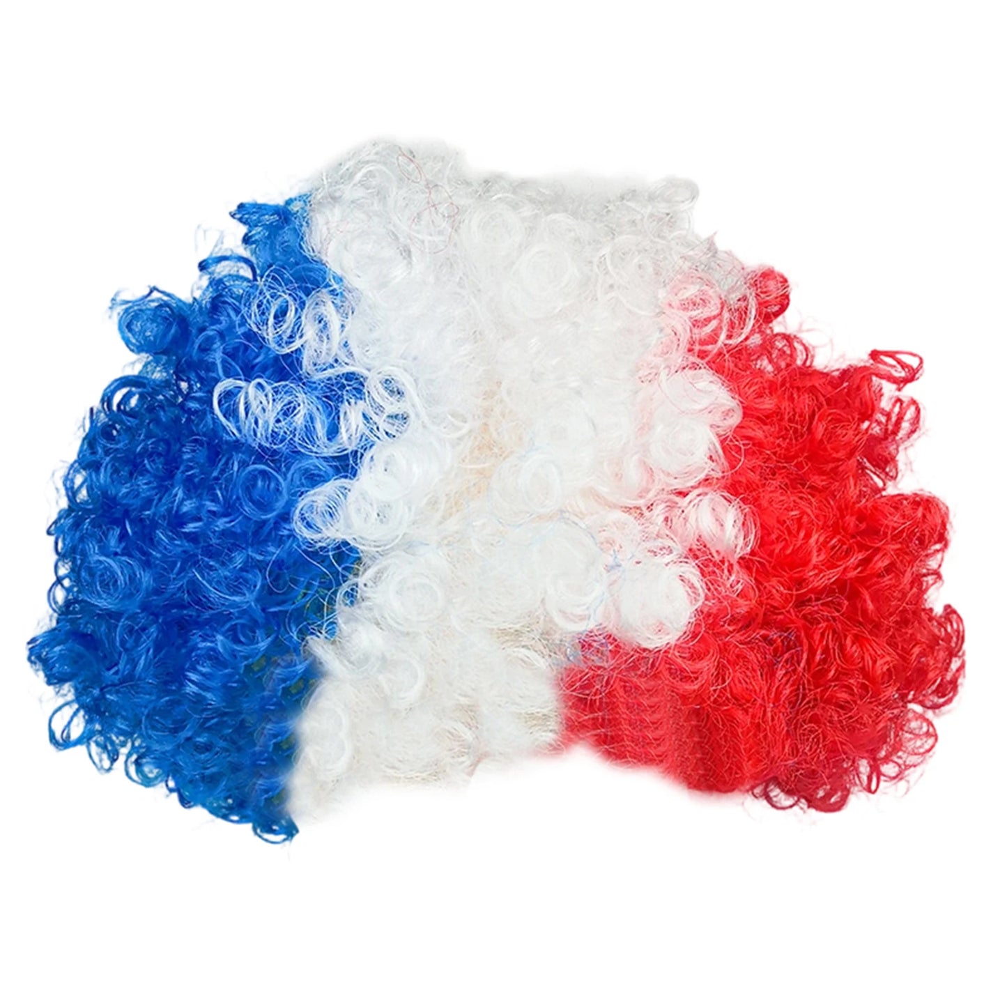 Football Fan Flag Color Explosion Wig -باروكة مشجعي كرة القدم الملونة