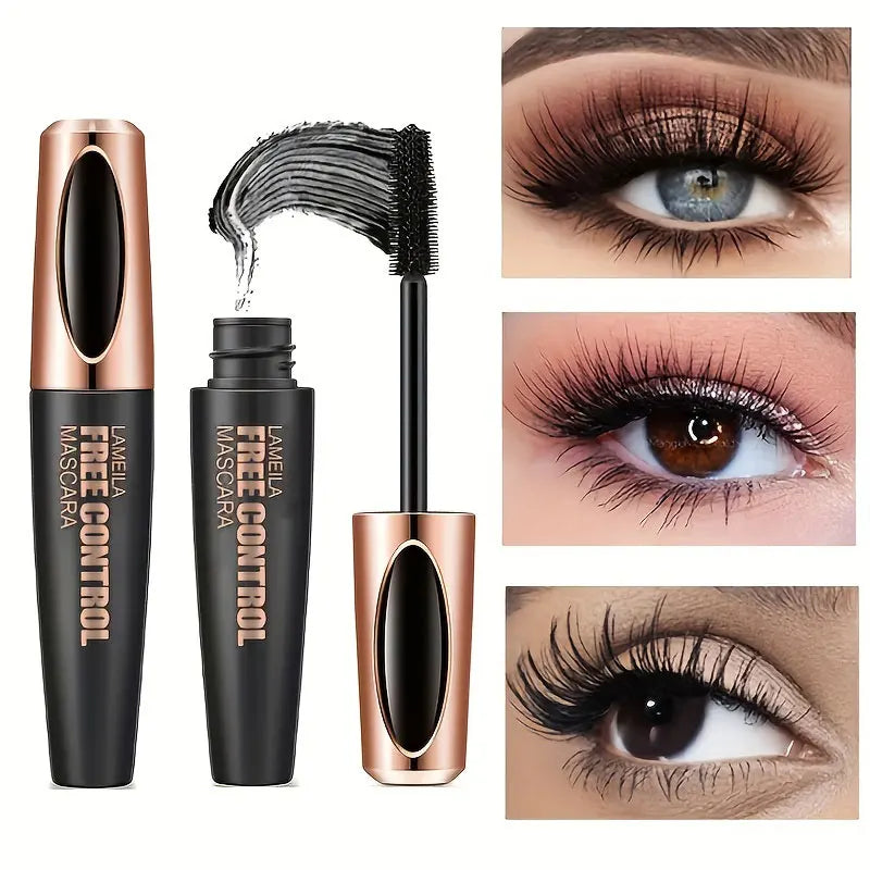 8d Silk Fiber Eyelash Mascara Waterproof Thick Lengthening MascaraCurling Long Black Extension