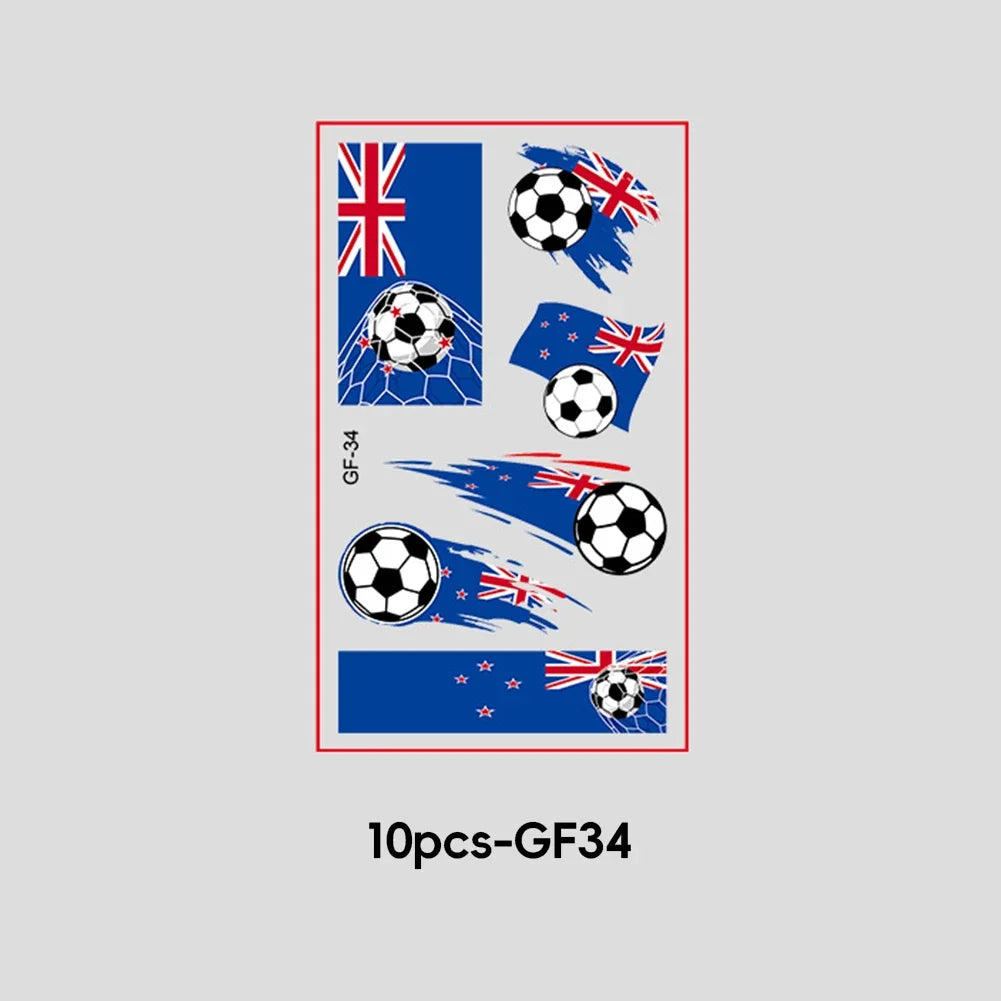 2026 Football Fan National Flag Face Stickers - ملصقات وجه بأعلام الدول لمشجعي كرة القدم 2026
