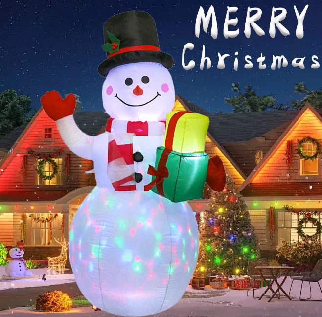 1.5M Christmas Inflatable Snowman USB Plug Outdoor Ornament Xmas Party New Year Party & Holiday DIY Decorations