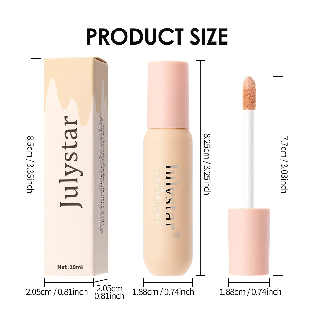 6 Colors Liquid Concealer Full Coverage for Acne Scars Tattoo Body Face Waterproof Long Lasting Easy Blend Korean Make Up