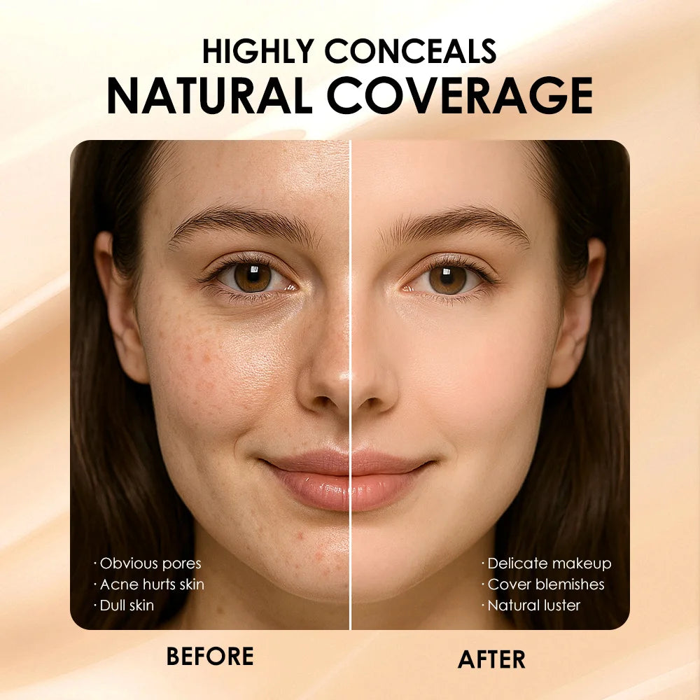 6 Colors Liquid Concealer Full Coverage for Acne Scars Tattoo Body Face Waterproof Long Lasting Easy Blend Korean Make Up