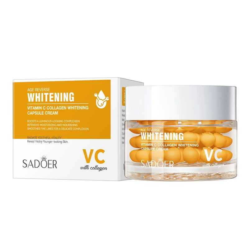 Collagen Asiatica Capsule Face Cream 60g PDRN Vitamin C Niacinamide Glow Plump Skin Cream Soothing And Hydrating Daily Skincare