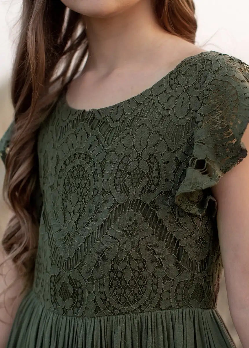 3-14 years Girls Lace Bohemia Long Dresses