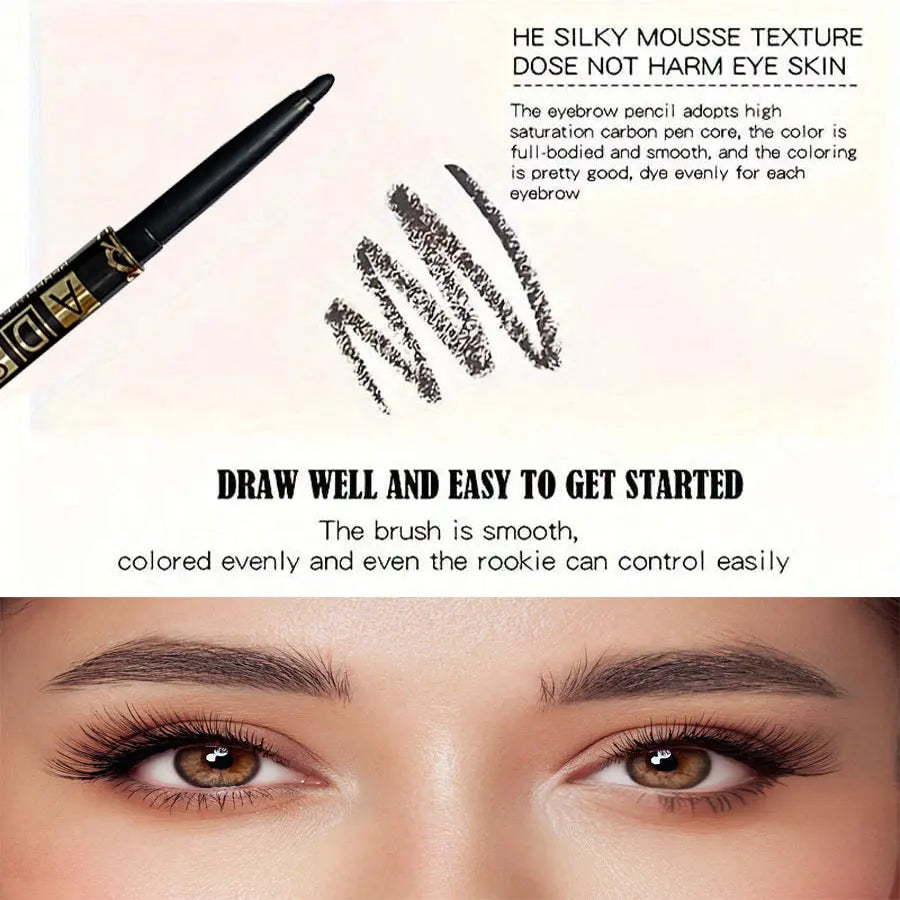 Waterproof Black Eyeliner Pencil Set – Long-Lasting & Smudge-Proof