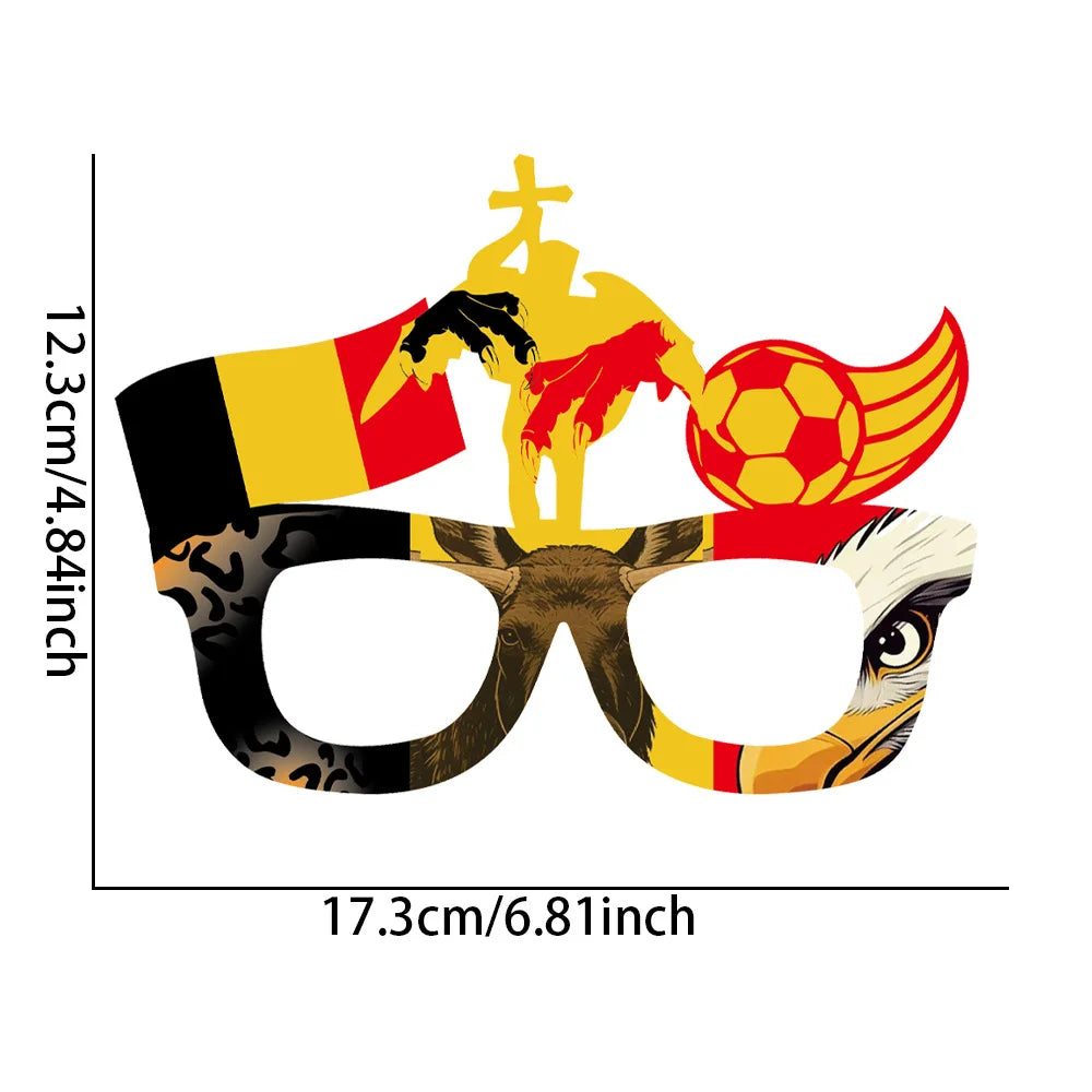 2026 World Football Competition Flag Glasses - نظارات مشجعي كرة القدم 2026 بتصميم أعلام الدول