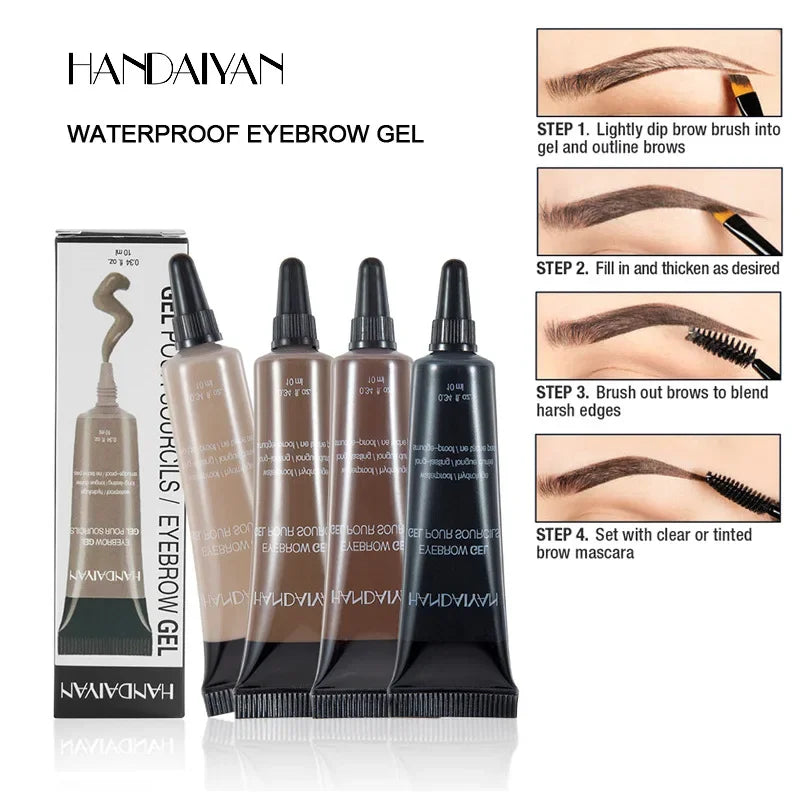 HANDAIYAN 6-Color Waterproof Eyebrow Dye Kit – Long-Lasting Tint
