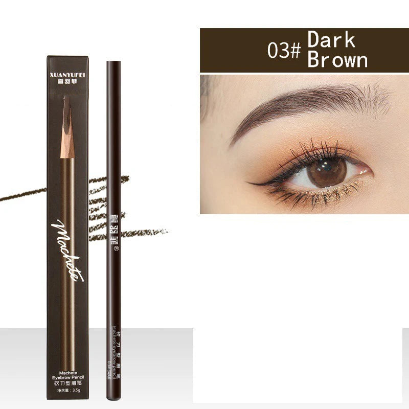 Hard core machete eyebrow pencil, designed for makeup artists, with long-lasting and distinct lines