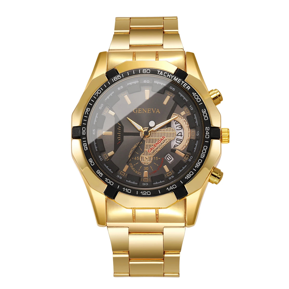 Luxury Large Dial Men Business Watches Fashion Calendar Quartz Watch for Mens Clock Reloj Hombre（Without Box）