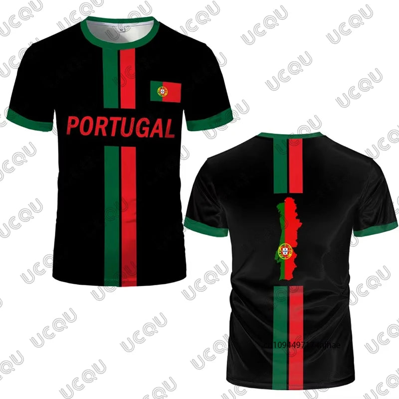 2026 Portugal Flag Print Football Jersey