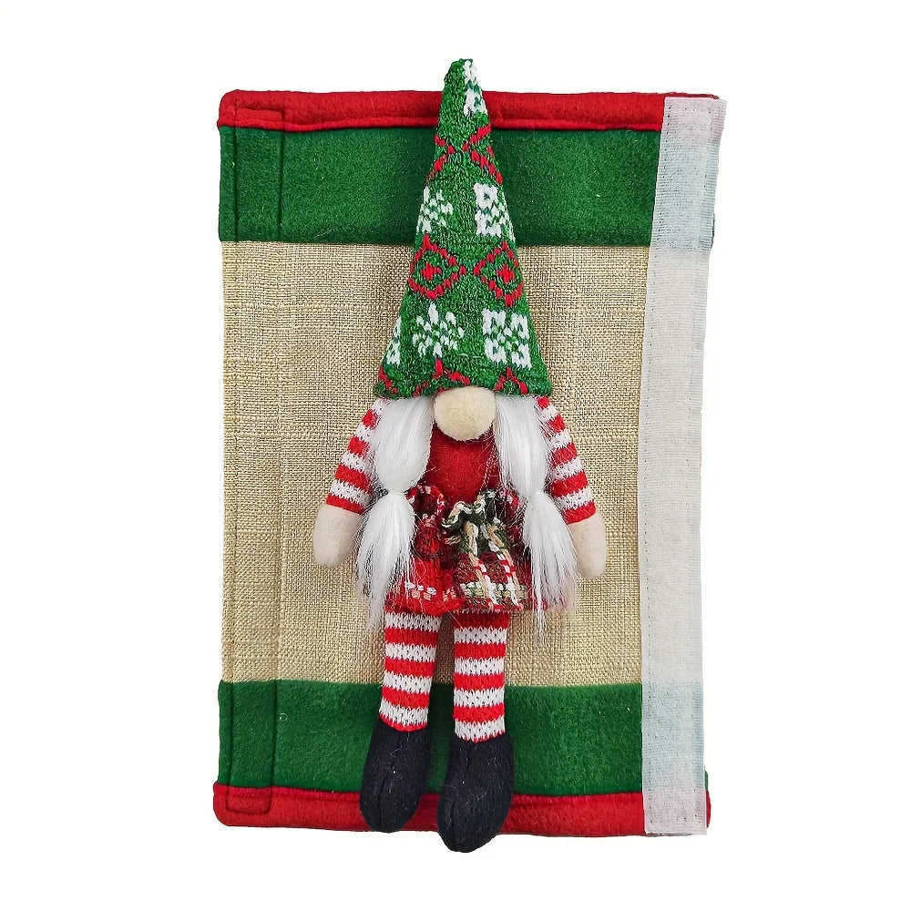 Christmas Refrigerator Handle Covers Set of 2 Snowman Refrigerator Decor Santa Claus Handle Cover Christmas Decor