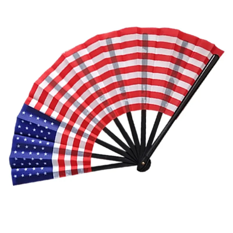 32 Country Flag Folding Hand Fan - مروحة يدوية قابلة للطي بأعلام 32 دولة