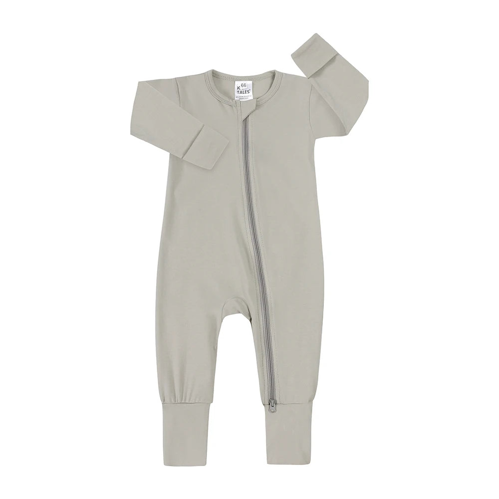 Spring Long Sleeve Baby Romper Newborn Jumpsuit Toddler Boy Girl Cotton Soft Onesie Pajamas Double Zipper Bodysuit Fall Clothes