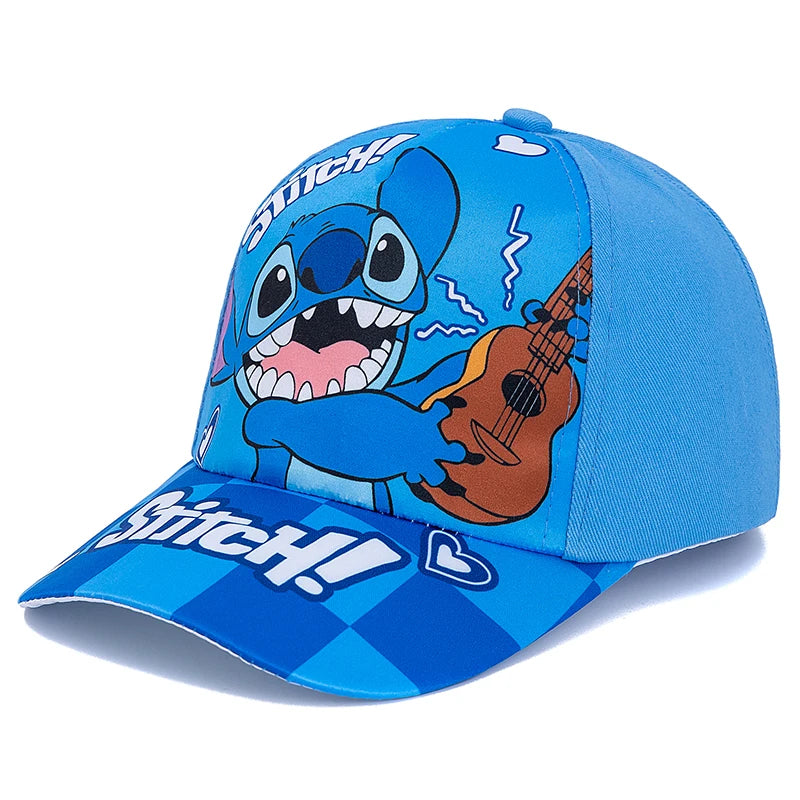 New Style Children's Cartoon Stitch Printed Cap Boys Girls Outdoor Sunshade Cute Hat Lovely Kids Baseball Cap