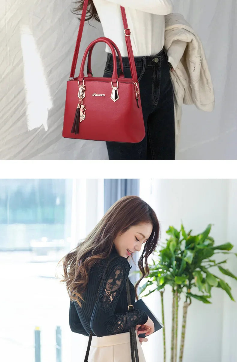 Trendy Large Capacity Women's Handbag Fashionable Mother-Child Shoulder Bag
