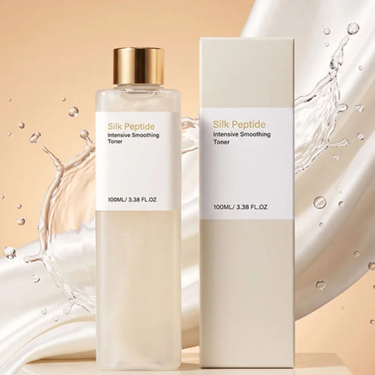 Silk Peptide Toner 100ml Mild Hydrate Moisturize Refreshing Non-sticky Firm Skin Relieve Dryness Dullness Daily Face Skincare