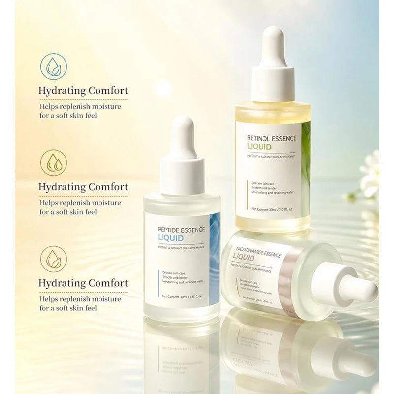 Retinol Nicotinamide Essence 30ml Centella Asiatica Gentle Repair And Moisturizing Soothing  Radiant Skin Daily Skin Care Serum