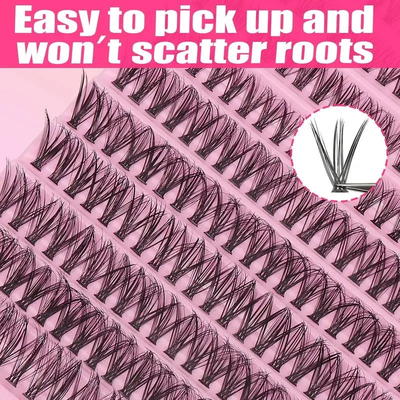DIY Cluster Lashes – 200PCS Natural Wispy Eyelashes