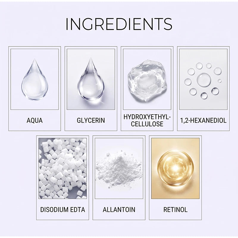 Retinol Facial Serum Cream Moisturize Nourish And Soften Skin Improve Skin Texture Gentle Radiant Skin Daily Skin Care Cream