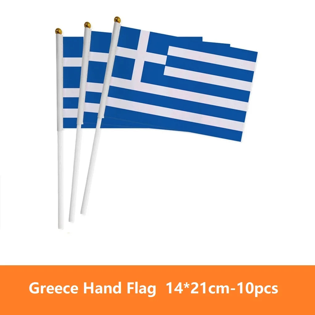 European Country Hand Waving Flags - أعلام أوروبية يدوية للتشجيع والاحتفالات