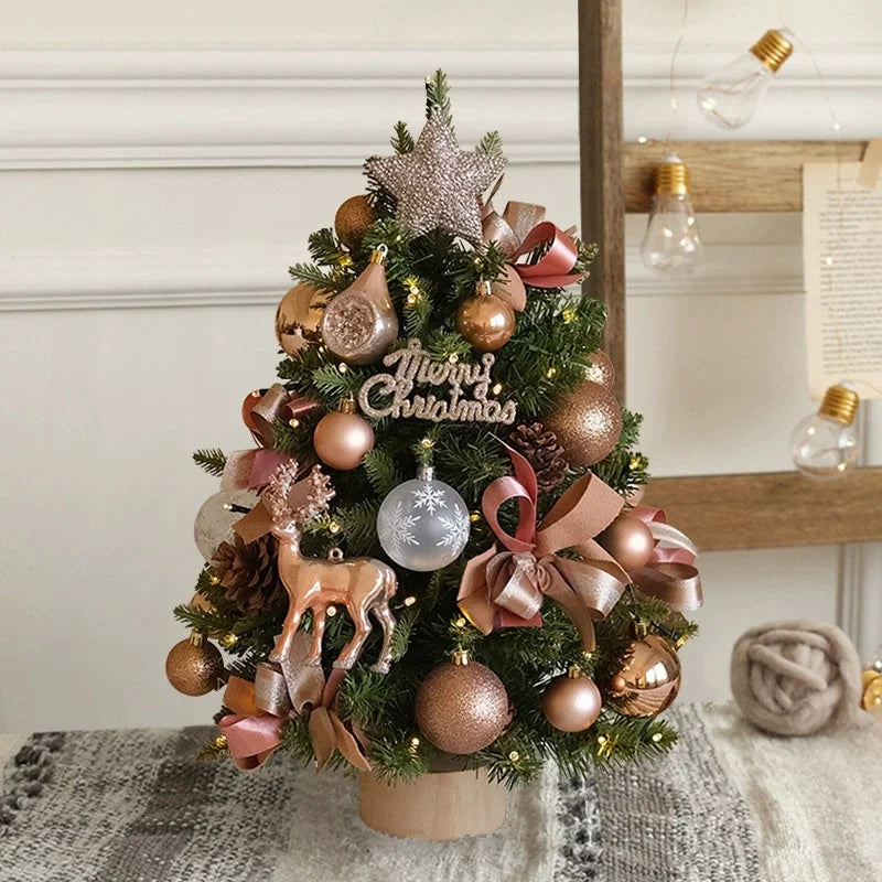 1PC Christmas Decoration Christmas Tree Desktop Small Tree Ornaments New Year Navidad Gift Christmas Festival Party Supplies