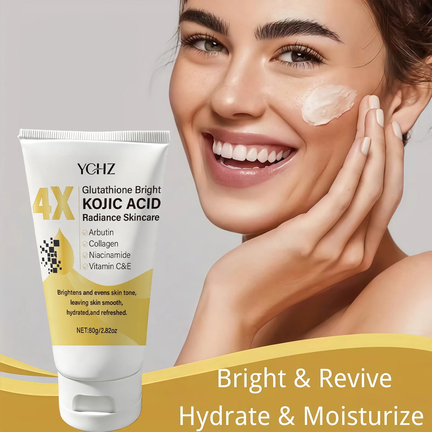 Kojic Acid Brightening Face Cream – 80g