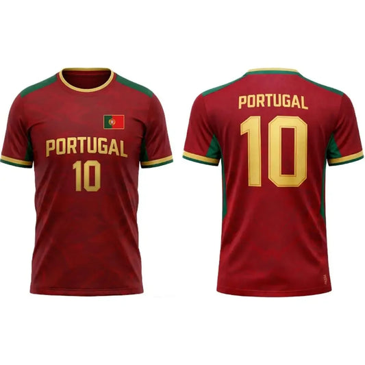 Portugal Soccer T Shirt Color Edition 3D Print Breathable Quick Dry Family Style for Kids Adults Outdoor Training Sports Fitness