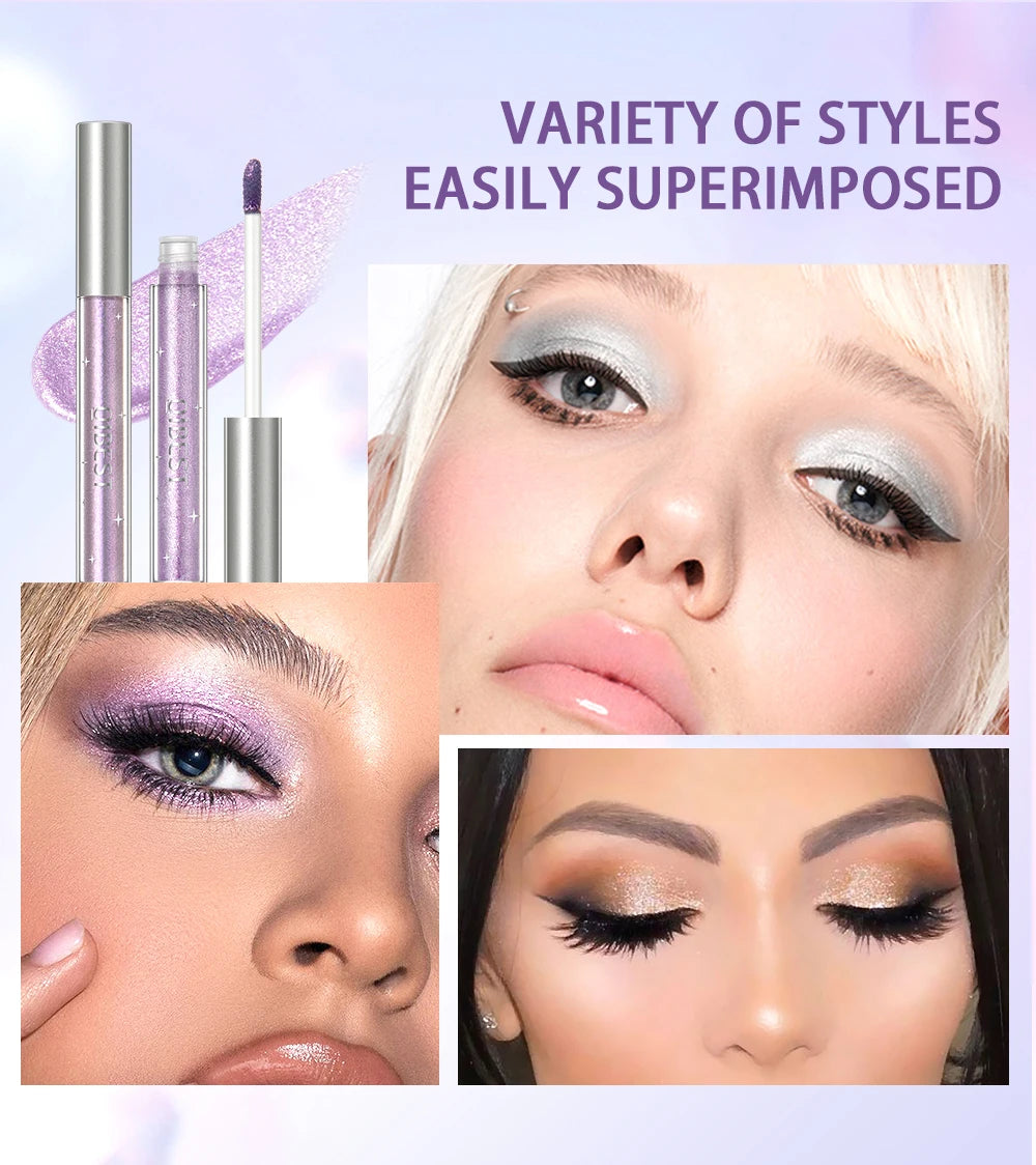 Diamond Shimmer Waterproof Liquid Glitter Eyeliner Eyeshadow Shiny Metallic Eyeliner Pen Eye Beauty Party Makeup Eye Shadow