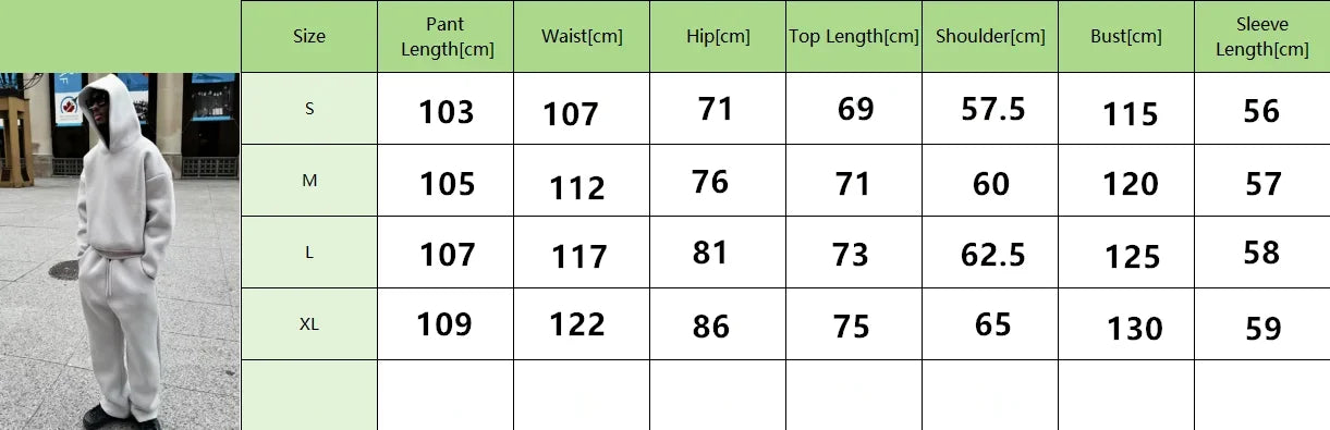 Solid Couple's Hooded Sweatshirt 2 Piece Set Casual Loose Sweatpants Suit Autumn Male Jogging Sweatshirt Trousers Outfits Suits
