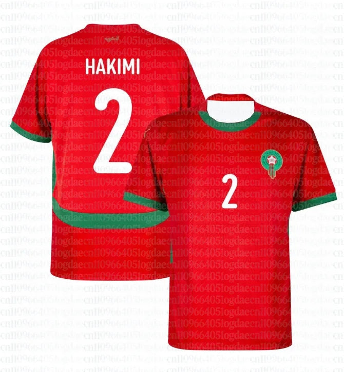 2026 Morocco Hakimi No.2 Home Football Jersey