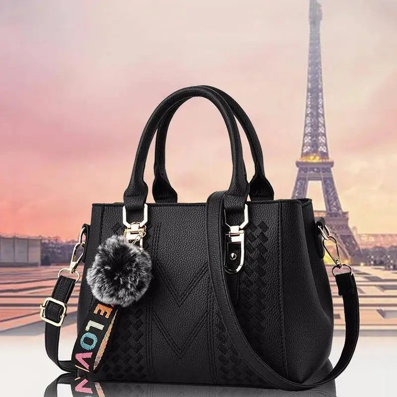 Embroidery Messenger Bags Women Handbags Bags For Women Sac A Main Ladies Hair Ball Hand Bag