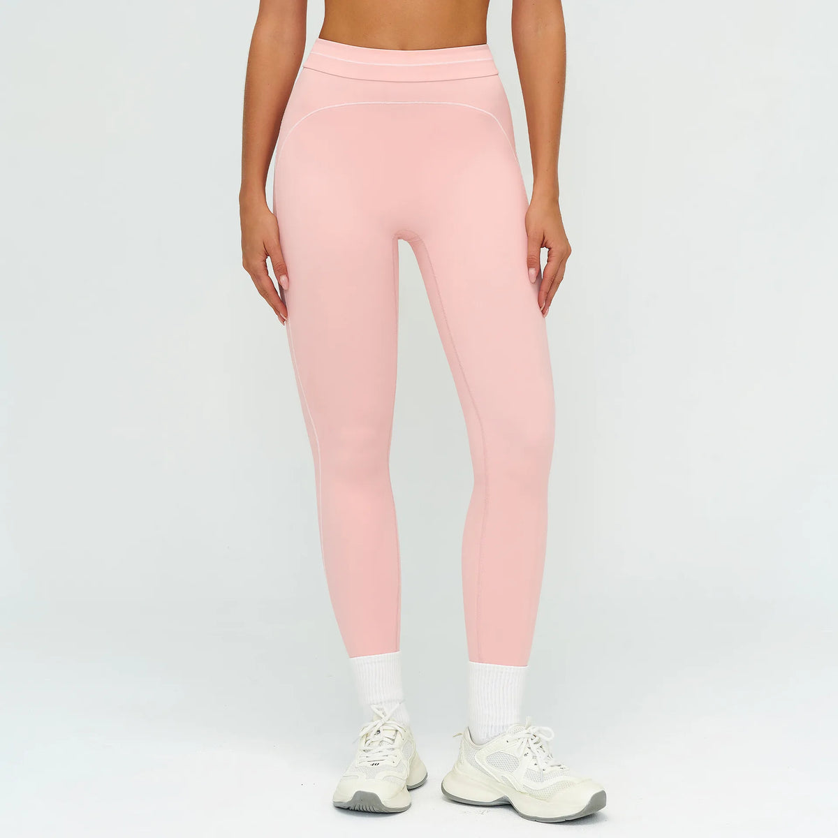 Rooftrellen 1PC Woman High Waisted Fitness Yoga Pants Summer Gym Running Sports Push Up Quick Drying Color Blocking Yoga Pants