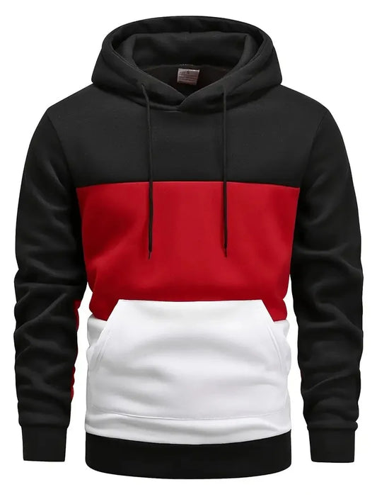 Men's Windproof Fashion Hooded Hoodie for Autumn and Winter a Must-have for Trendy Streets Casual Style Front Pocket Design
