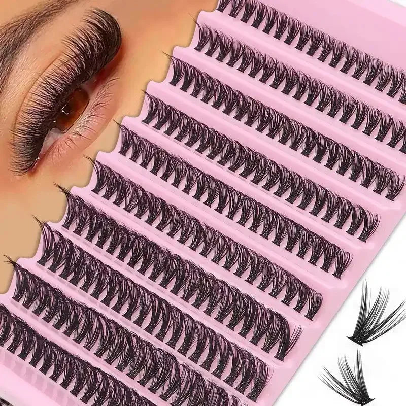 DIY Cluster Lashes – 200PCS Natural Wispy Eyelashes