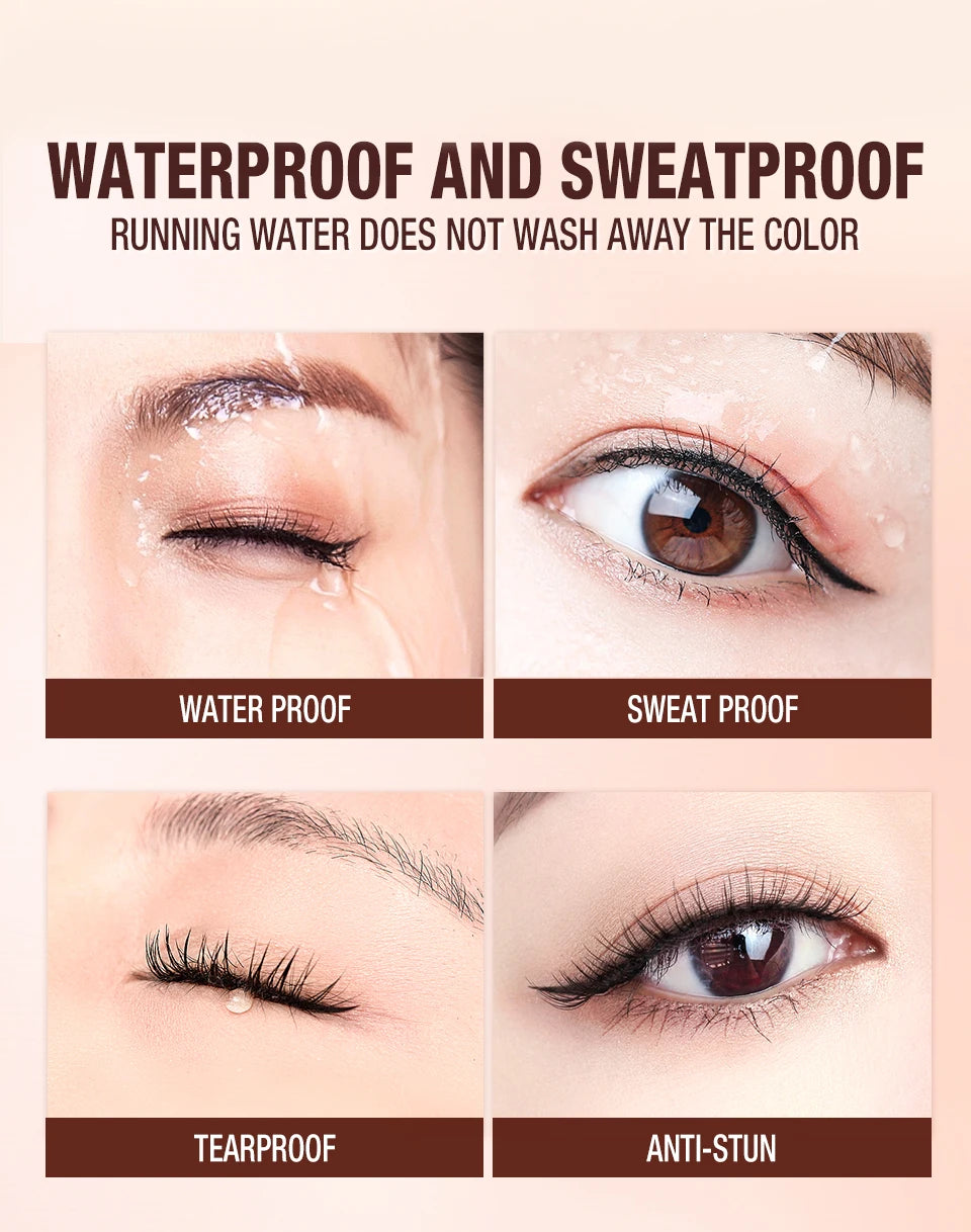 O.TWO.O Black Slim Line Eyeliner Pencil Easy To Draw Waterproof Eye Liner Pen Long Lasting Quick Dry Liquid Eyeliners