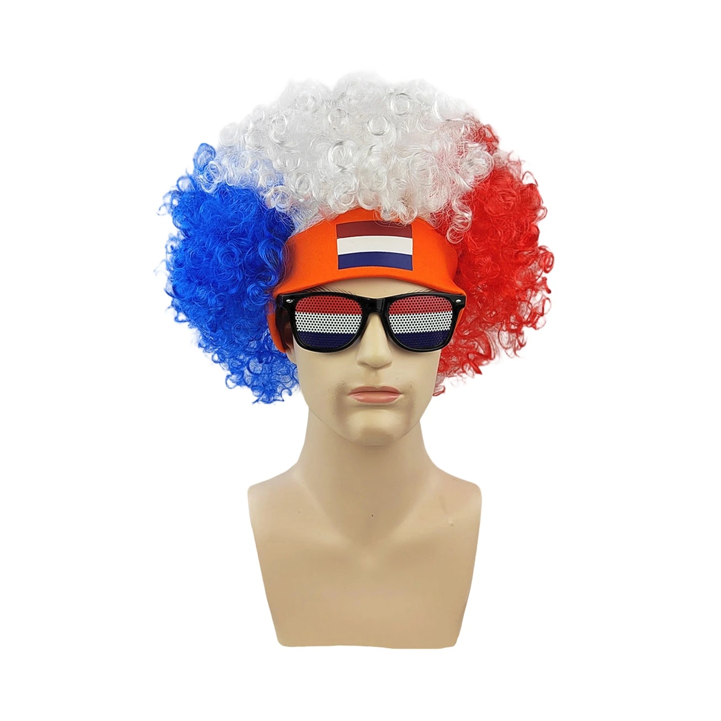 Football Fans Wig Hat Set 2026 - طقم قبعة وباروكة مشجعي كرة القدم 2026