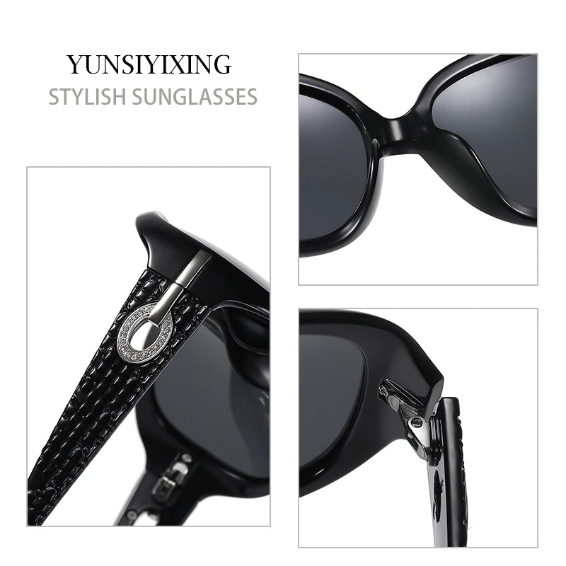 YSYX Women’s Polarized Sunglasses – Classic Vintage Big Frame Shades