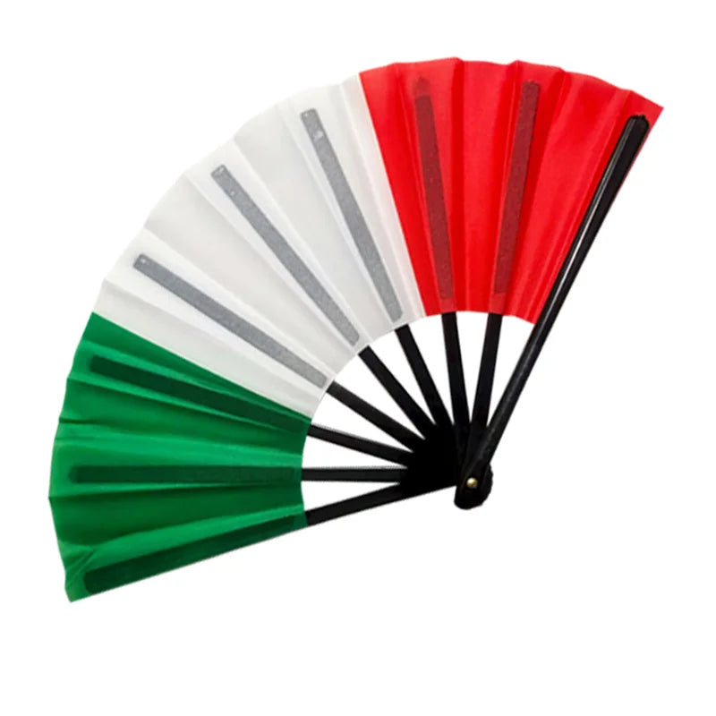 32 Country Flag Folding Hand Fan - مروحة يدوية قابلة للطي بأعلام 32 دولة