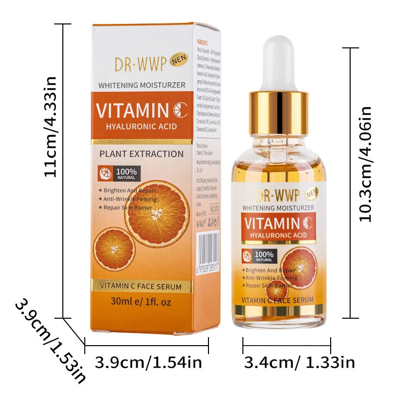 Korean Facial Serum With Collagen, Vitamin C & Kojic Acid Face Serum Lifting, Firming , Moisturizing, Soothing, Evens Skin Tone