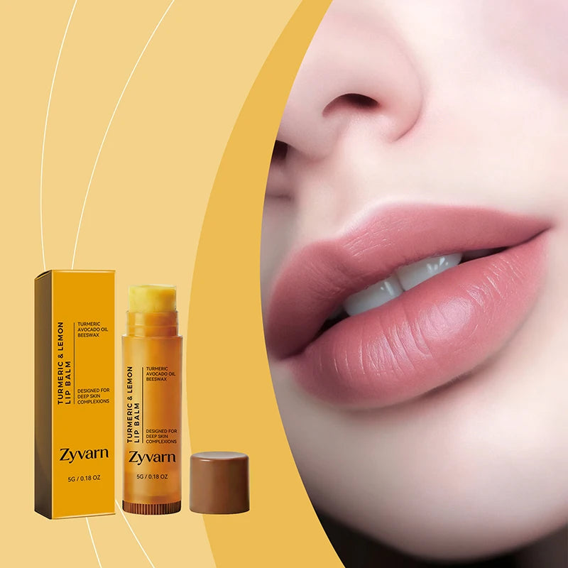 Turmeric Lemon Beeswax Lip Balm 5g Moisturize Lock In Moisture For Dryness Lips Gentle Repair Improve Dull Daily Lip Care
