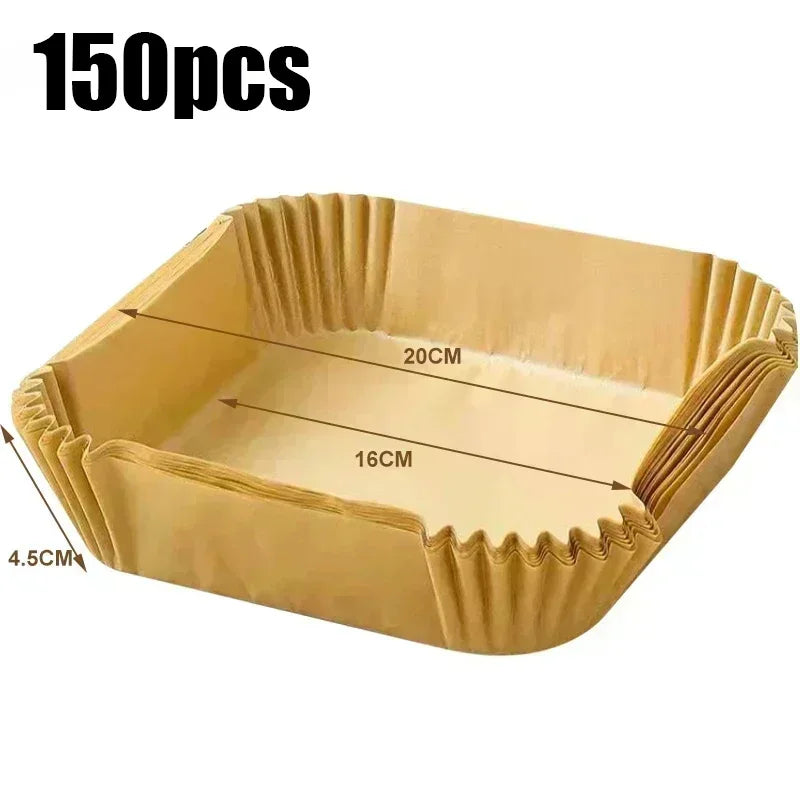 Disposable Air Fryer Paper Liners – Square (50/100 PCS)