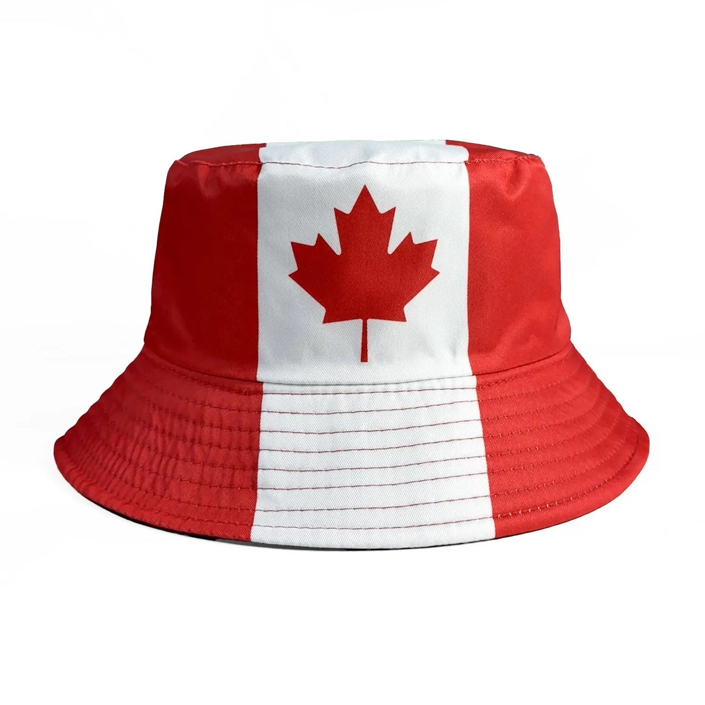 Reversible National Flag Print Bucket Hat - قبعة باكيت قابلة للعكس بتصميم أعلام الدول