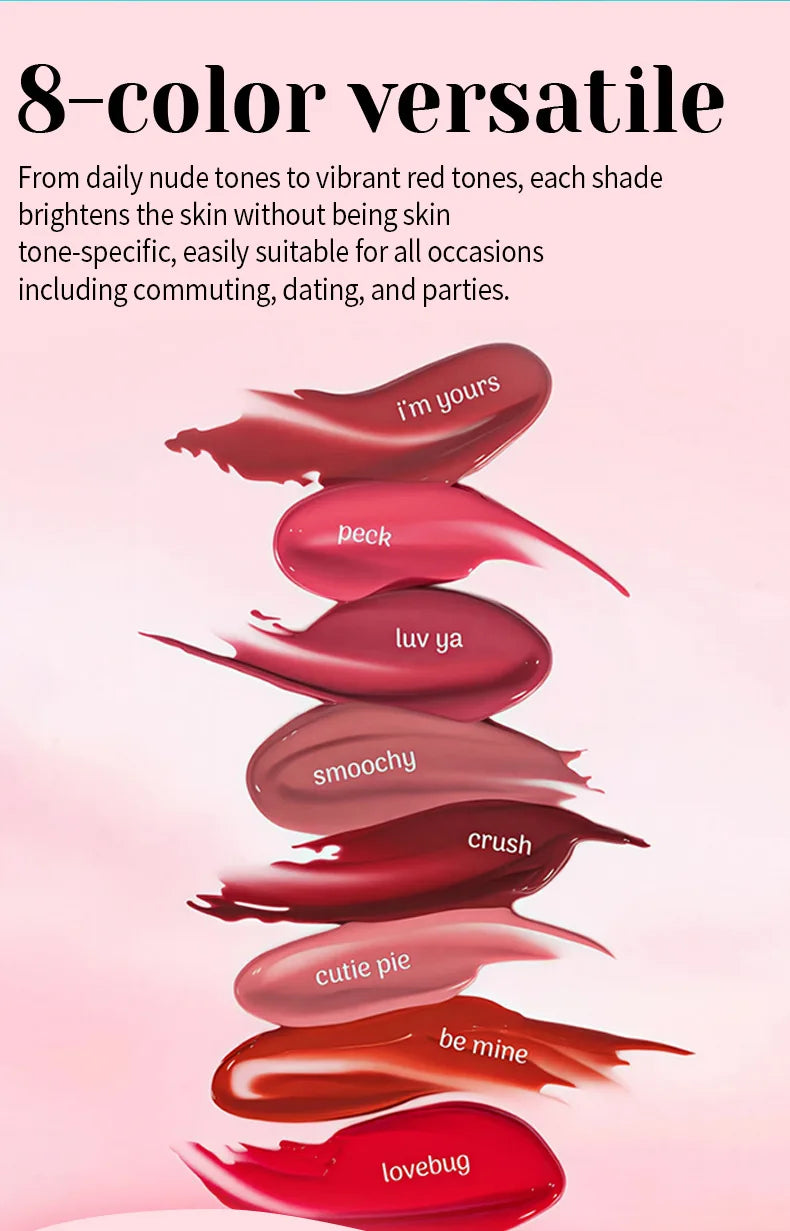 Lip And Cheek 2-in-1 Balm, Round Jar High Gloss Moisturizing Lip Gloss Long-lasting Moisturizing Multicolor Cheek Cream