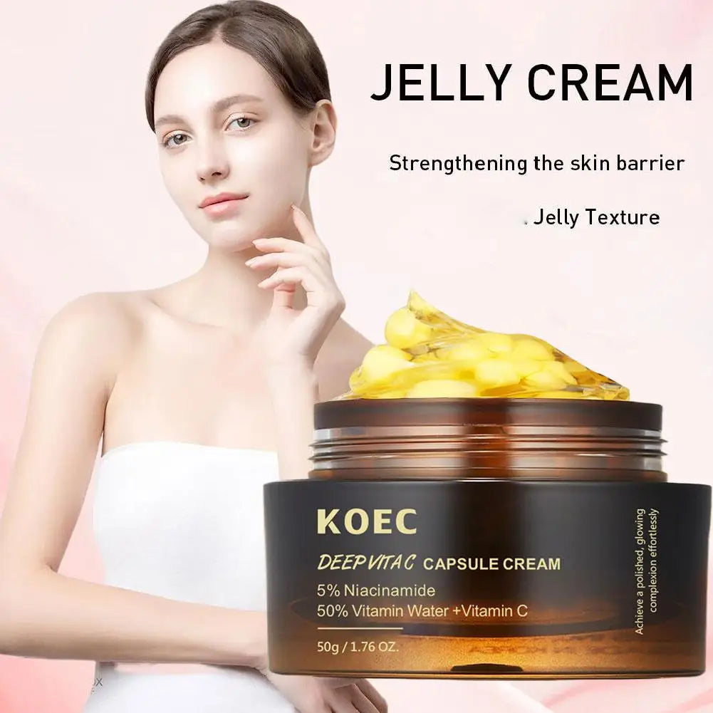 PINK COLLAGEN CAPSULE CREAM 5% Niacinamide Hydrolyzed Collagen