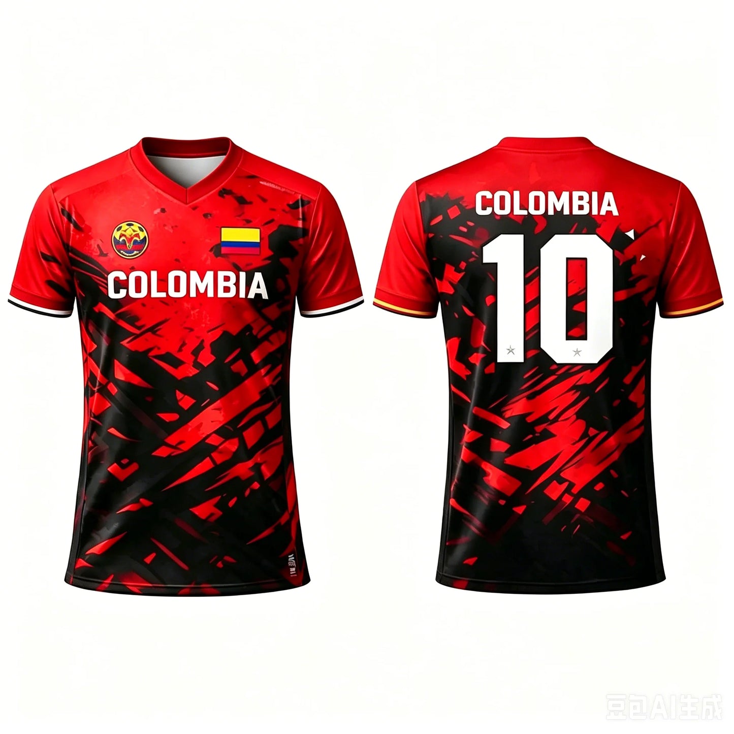 Summer Colombia Flag 3D Printed Soccer Jersey T Shirt Breathable Quick Dry Family Style for Kids Adults Outdoor Training Sports