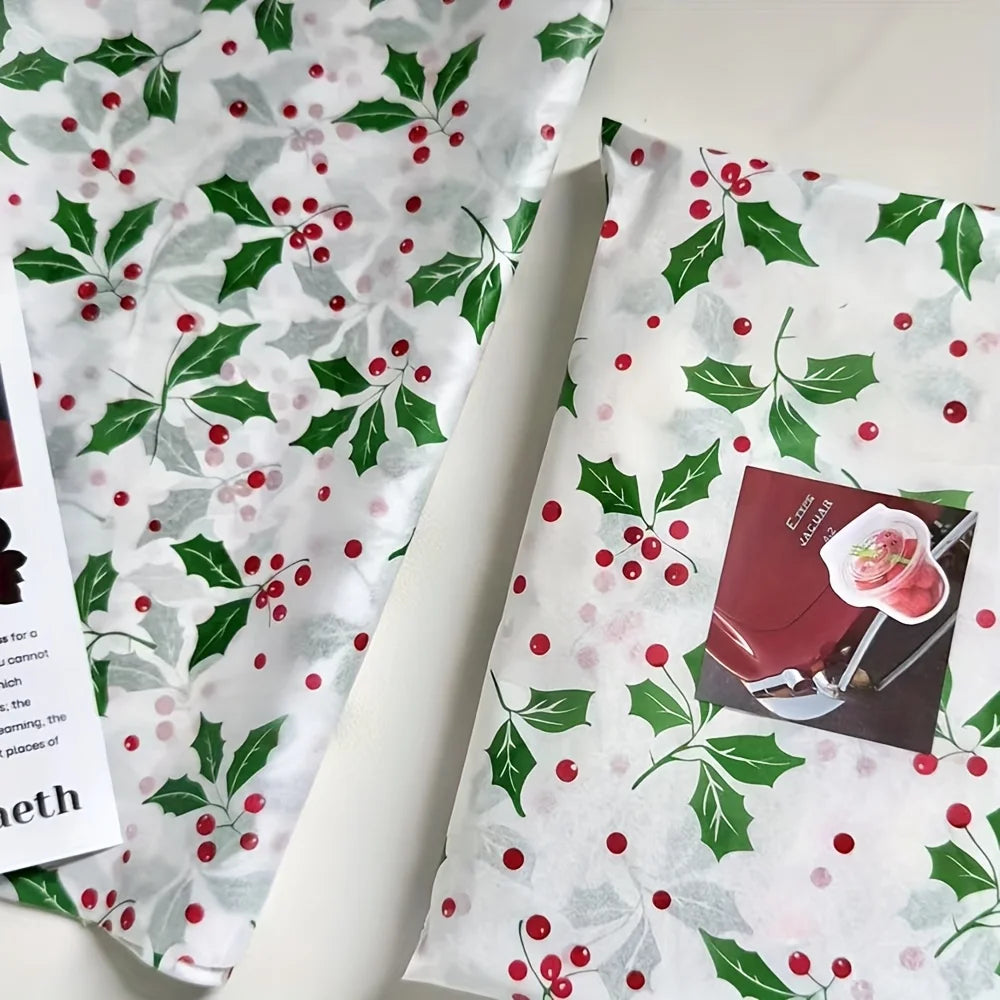 10/50Pcs Santa Claus And Christmas Gift Patterns, Santa Claus, Christmas Gifts,  Handmade Packaging Paper, Holiday Decoration