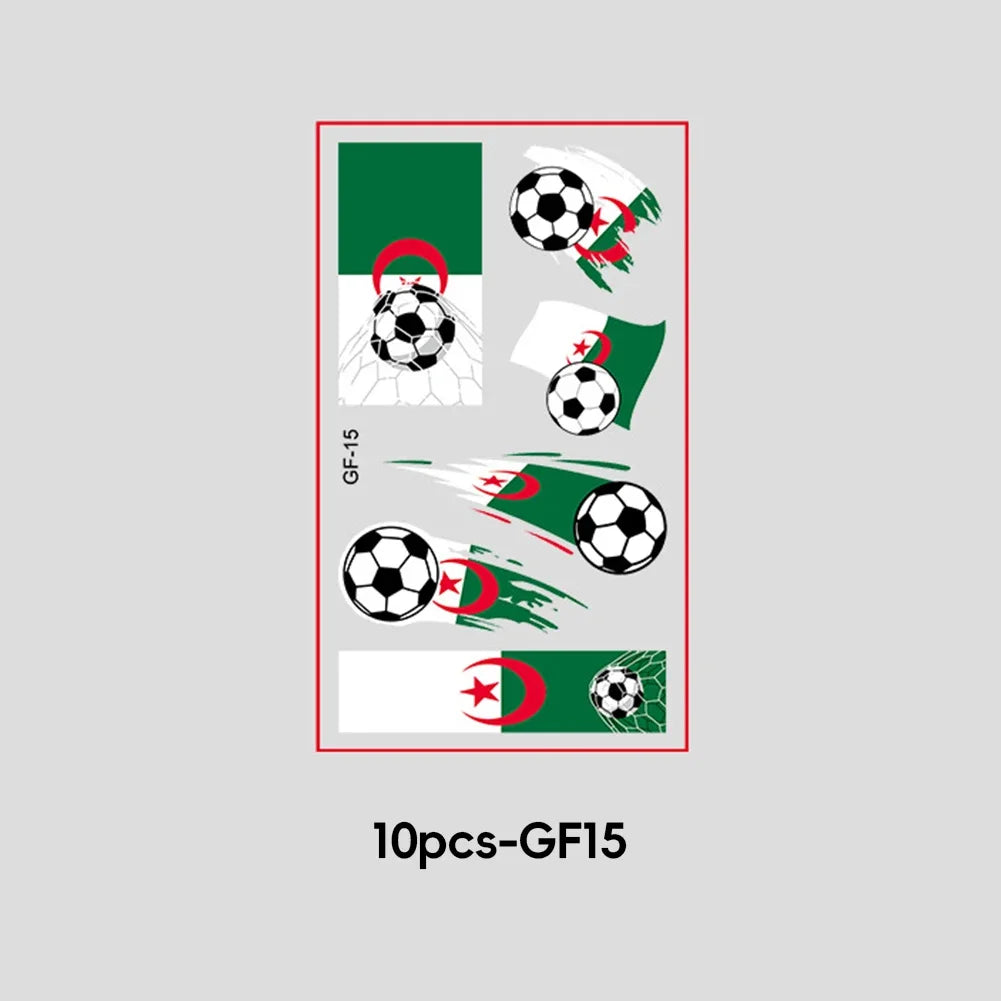 2026 Football Fan National Flag Face Stickers - ملصقات وجه بأعلام الدول لمشجعي كرة القدم 2026