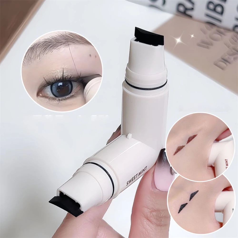 Waterproof Double-Wing Integrated Eyeliner Stamp - Sweat Proof & Long Lasting Easy to Use for Beginners Lazy Makeup Stencil
