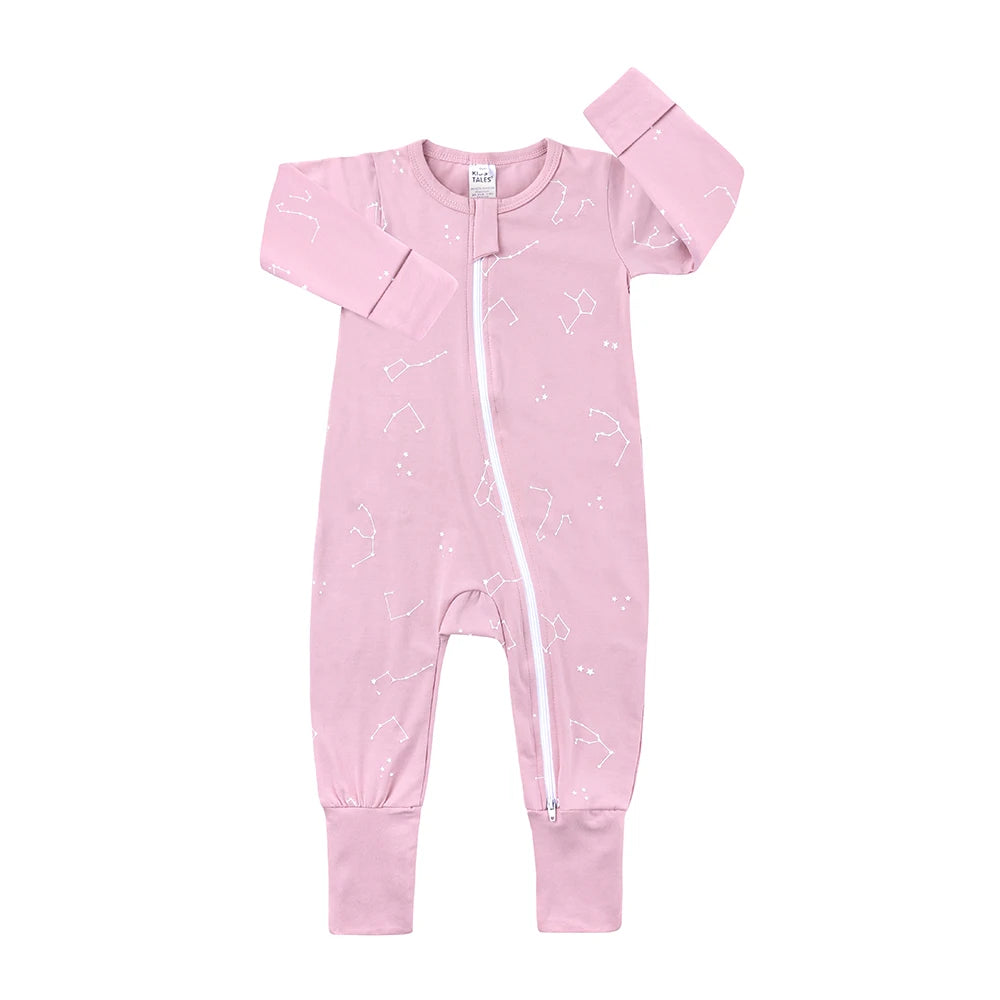 Spring Long Sleeve Baby Romper Newborn Jumpsuit Toddler Boy Girl Cotton Soft Onesie Pajamas Double Zipper Bodysuit Fall Clothes