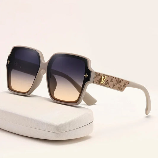 Luxury Women’s Retro Sunglasses – Large Frame UV400 Driving Shades